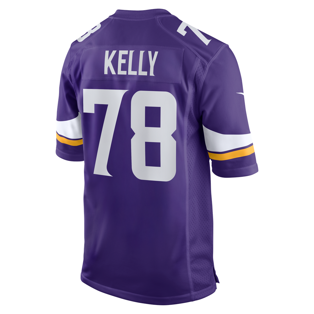 Men's Minnesota Vikings Ryan Kelly Nike  Purple Team Game Jersey