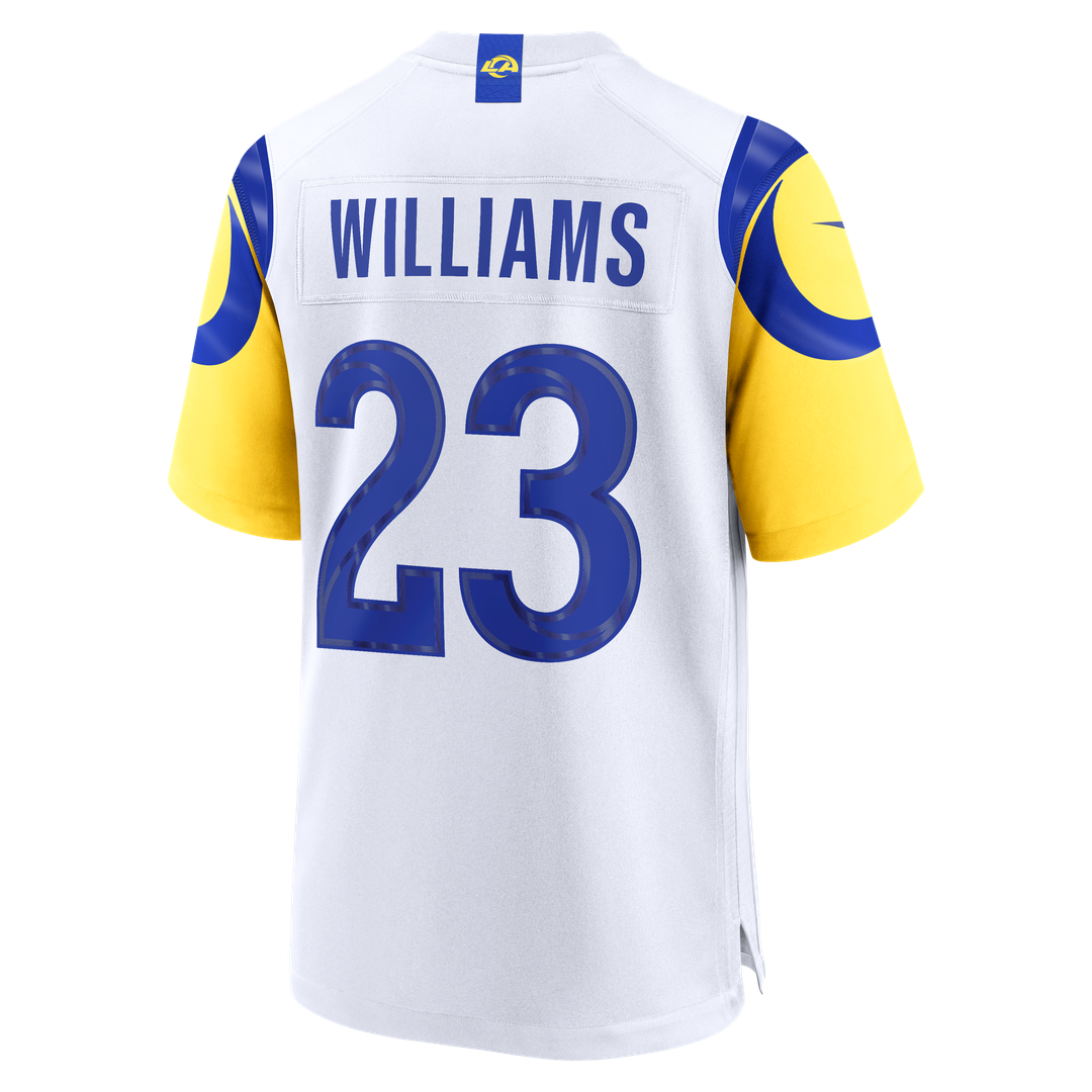 Men's Los Angeles Rams Kyren Williams Nike White White Game Player Jersey