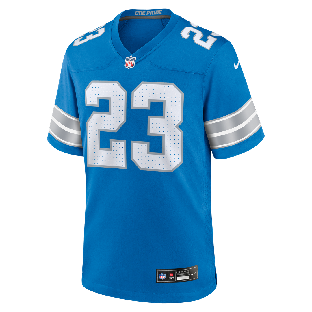 Men's Detroit Lions Rock Ya-Sin Nike  Blue Team Game Jersey