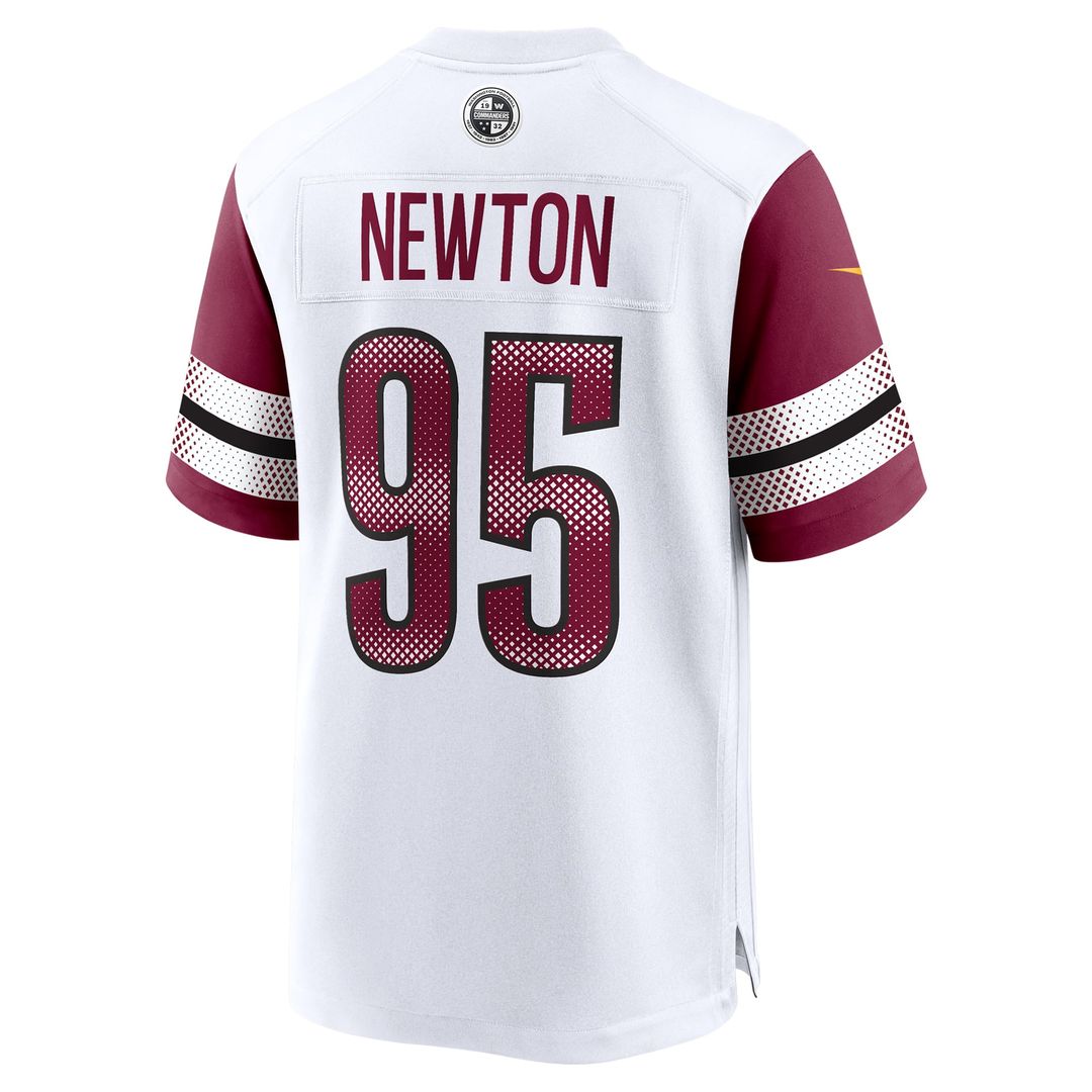Men's Washington Commanders Jer'Zhan Newton Nike  White Game Jersey