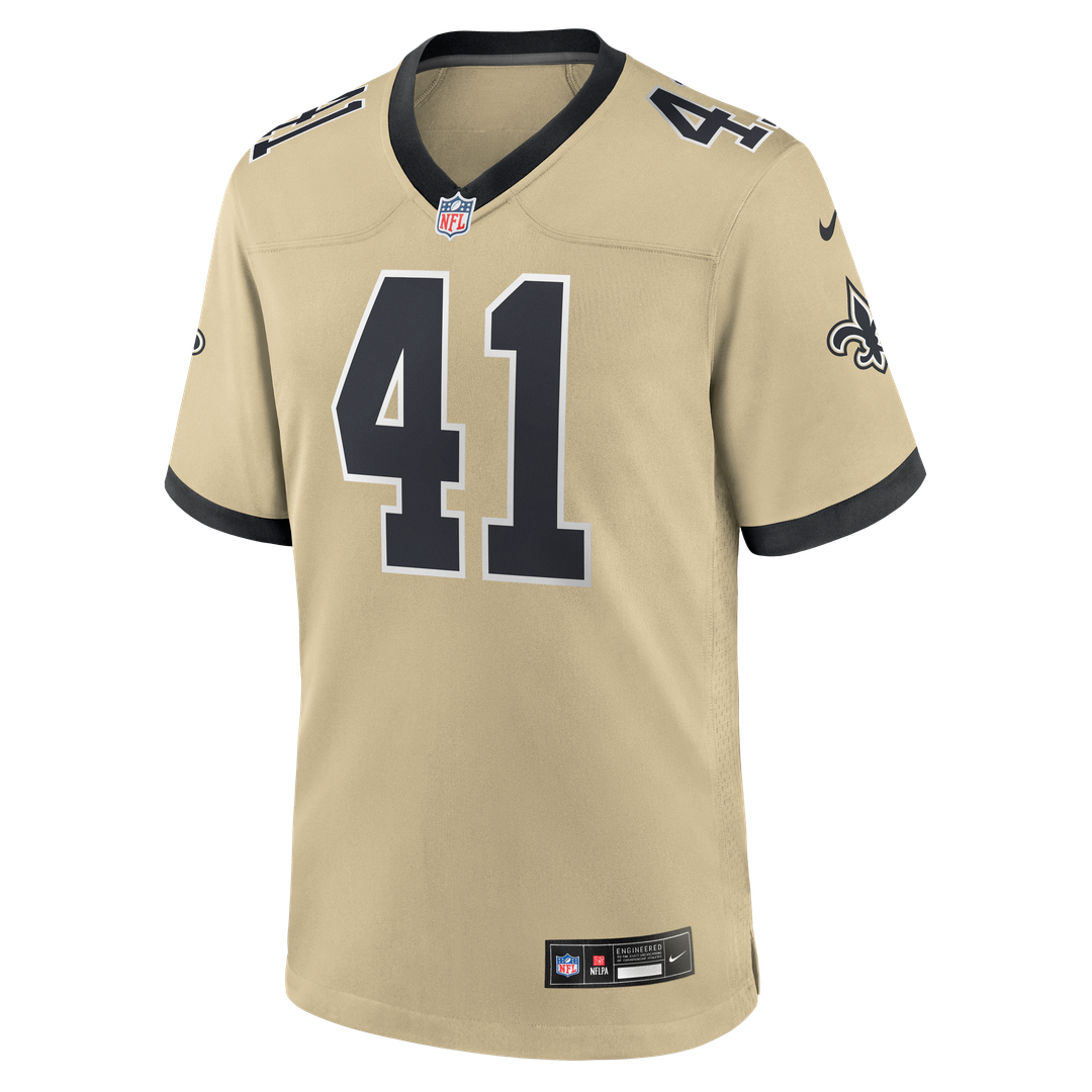 Men's New Orleans Saints Alvin Kamara Nike Black Game Jersey