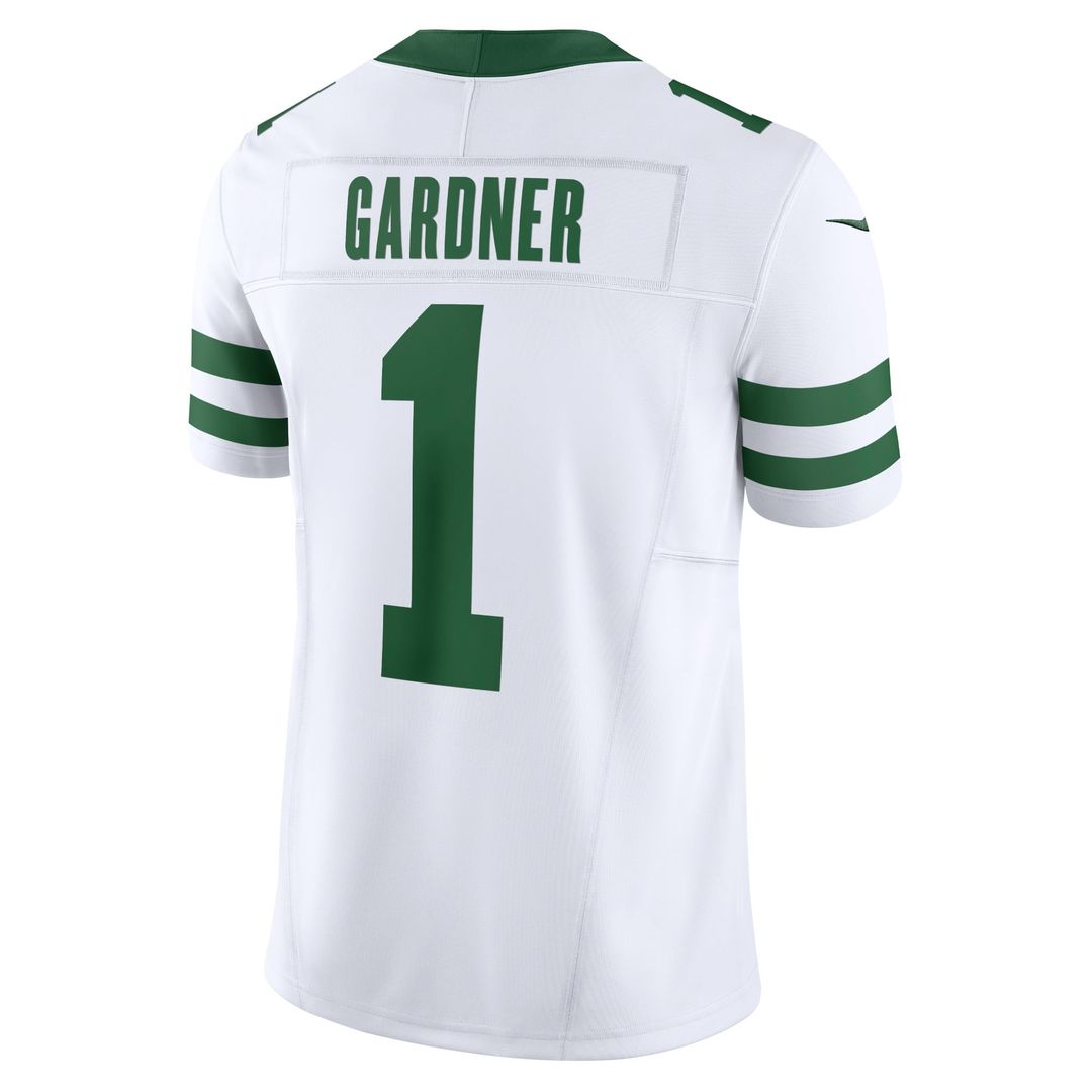 Men's New York Jets Ahmad Sauce Gardner Nike Legacy Black Alternate Vapor F.U.S.E. Limited Jersey