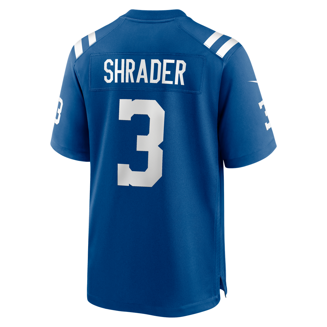 Men's Indianapolis Colts Spencer Shrader Nike  Royal Team Game Jersey