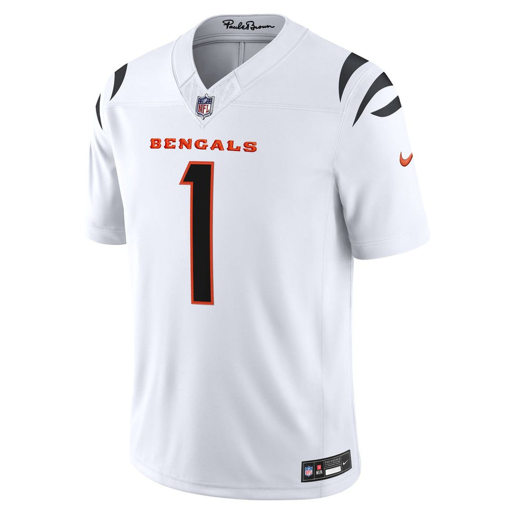 Men's Cincinnati Bengals Ja'Marr Chase Nike Black Team Vapor F.U.S.E. Stitched Limited Jersey