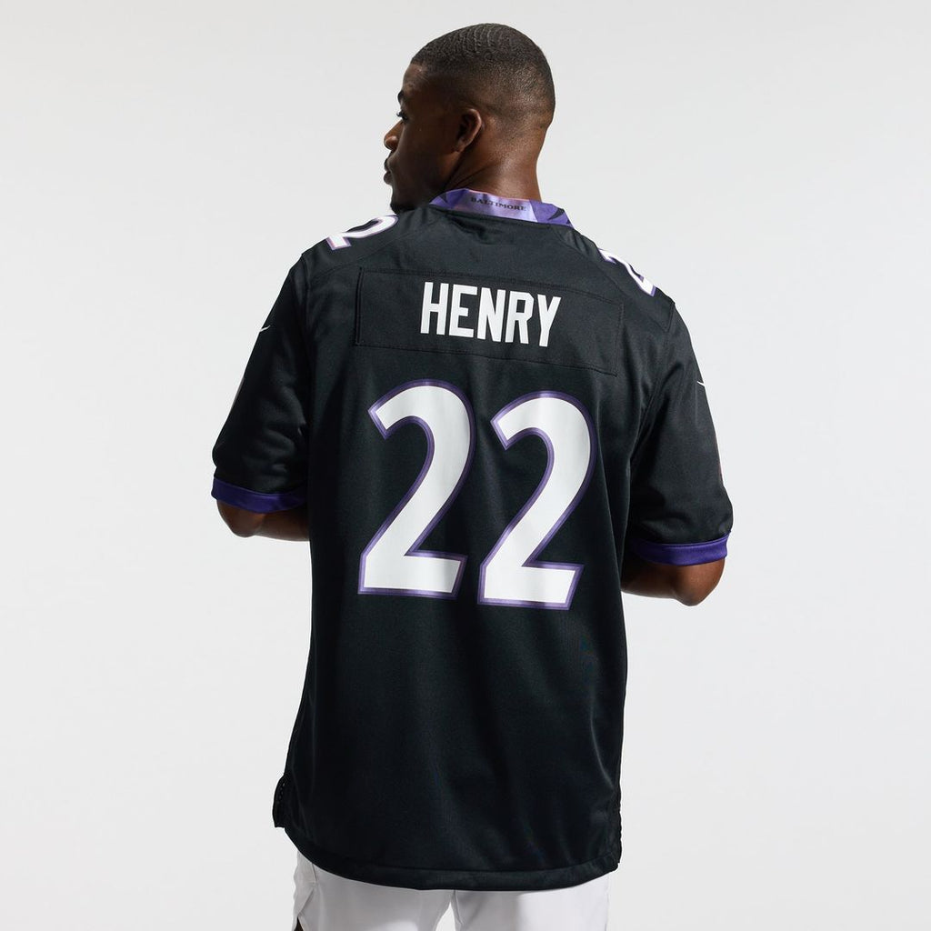 Men's Baltimore Ravens Derrick Henry Nike Black Alternate Game Jersey