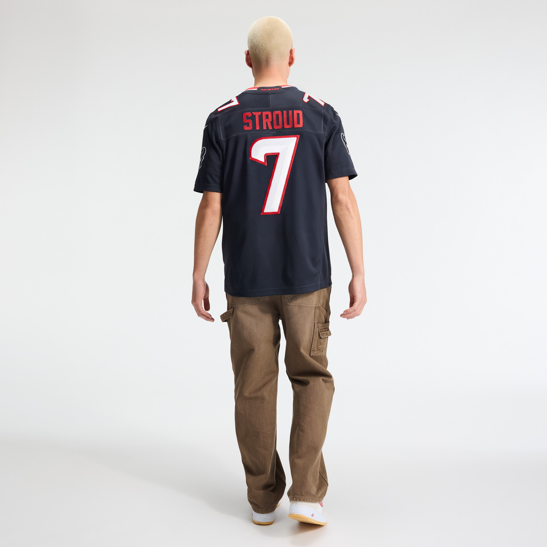 Men's Houston Texans C.J. Stroud Nike Navy Team Vapor F.U.S.E. Stitched Limited Jersey