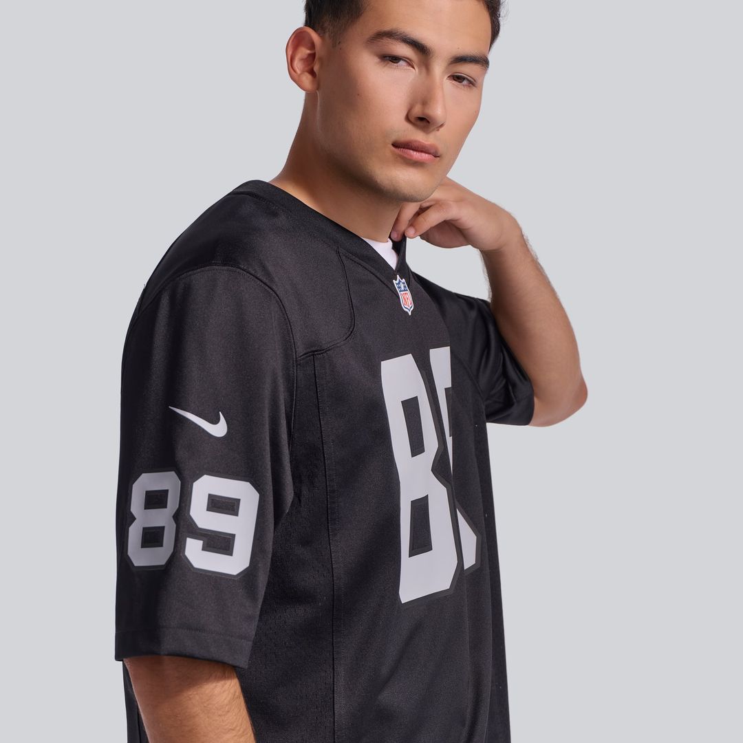 Men's Las Vegas Raiders Brock Bowers Nike  White Game Jersey