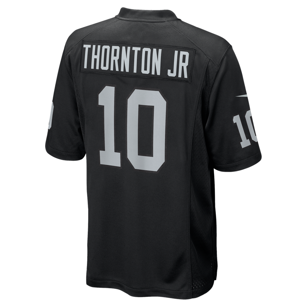 Men's Las Vegas Raiders Dont'e Thornton Jr. Nike  Black Team Game Jersey