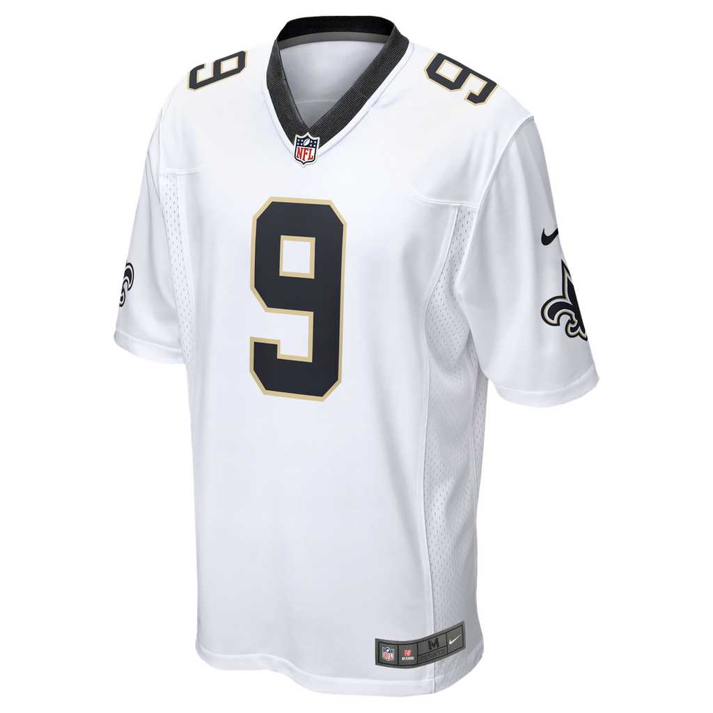 Men's New Orleans Saints Drew Brees Nike  White Game Jersey