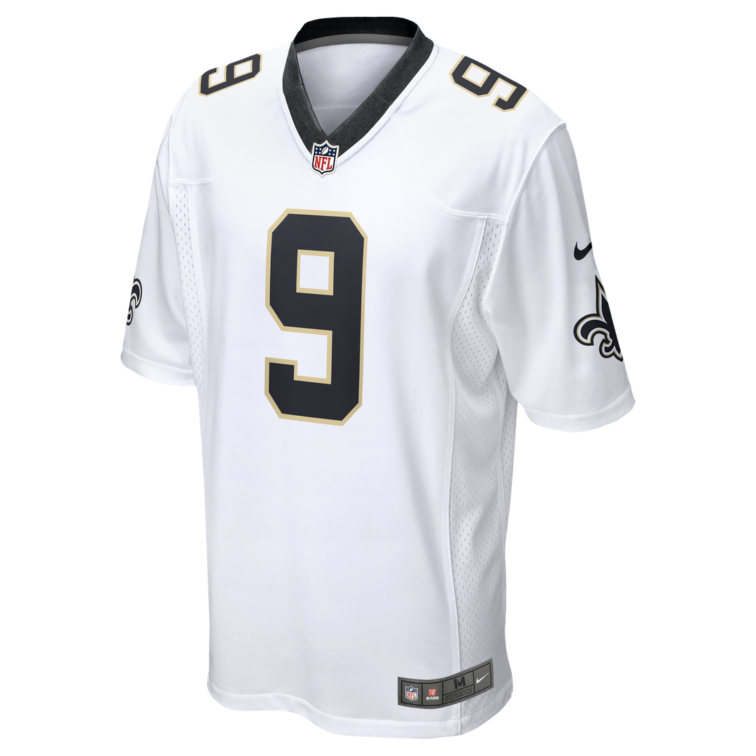 Men's New Orleans Saints Drew Brees Nike  White Game Jersey