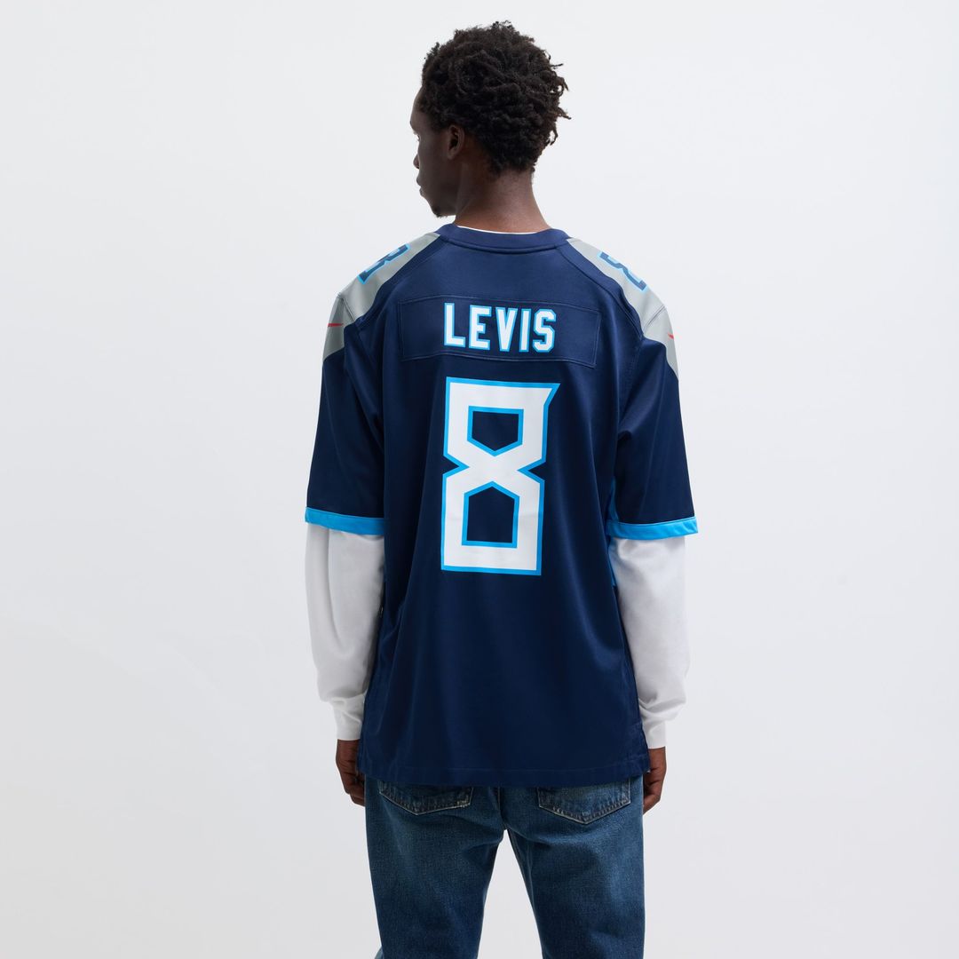 Men's Tennessee Titans Will Levis Nike Navy  Game Jersey