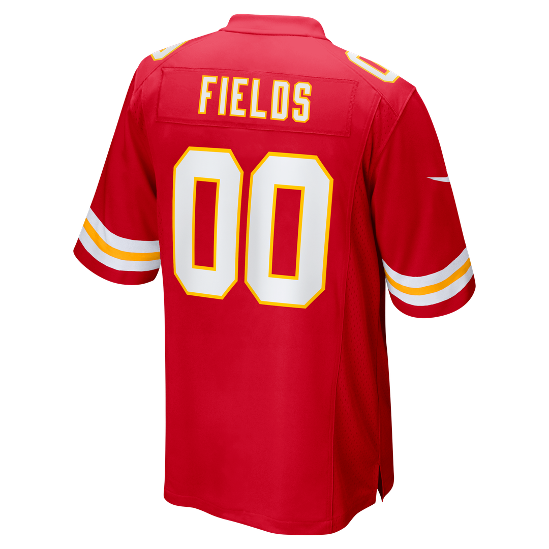 Men's Kansas City Chiefs Justin Fields Nike Red Game Jersey