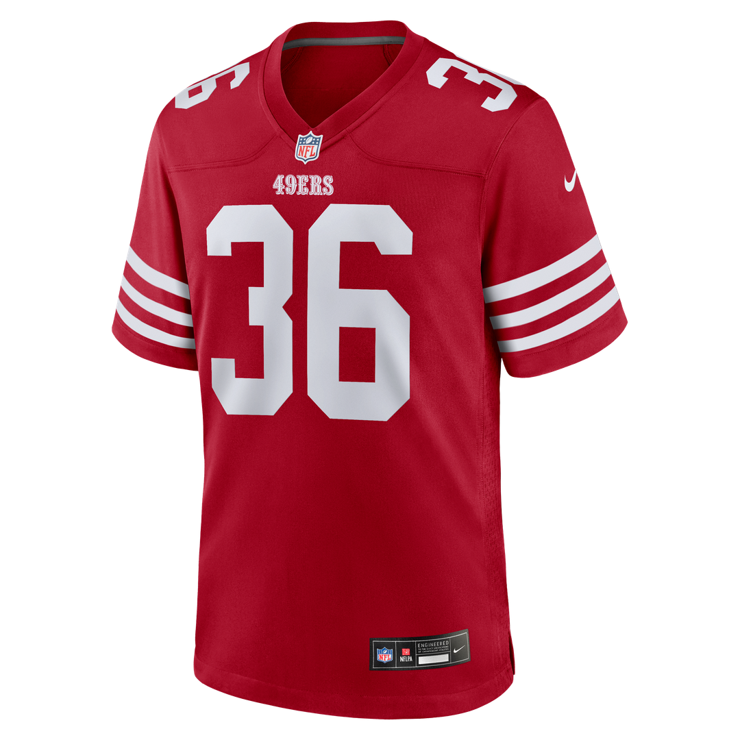 Men's San Francisco 49ers Marques Sigle Nike  Scarlet Team Game Jersey