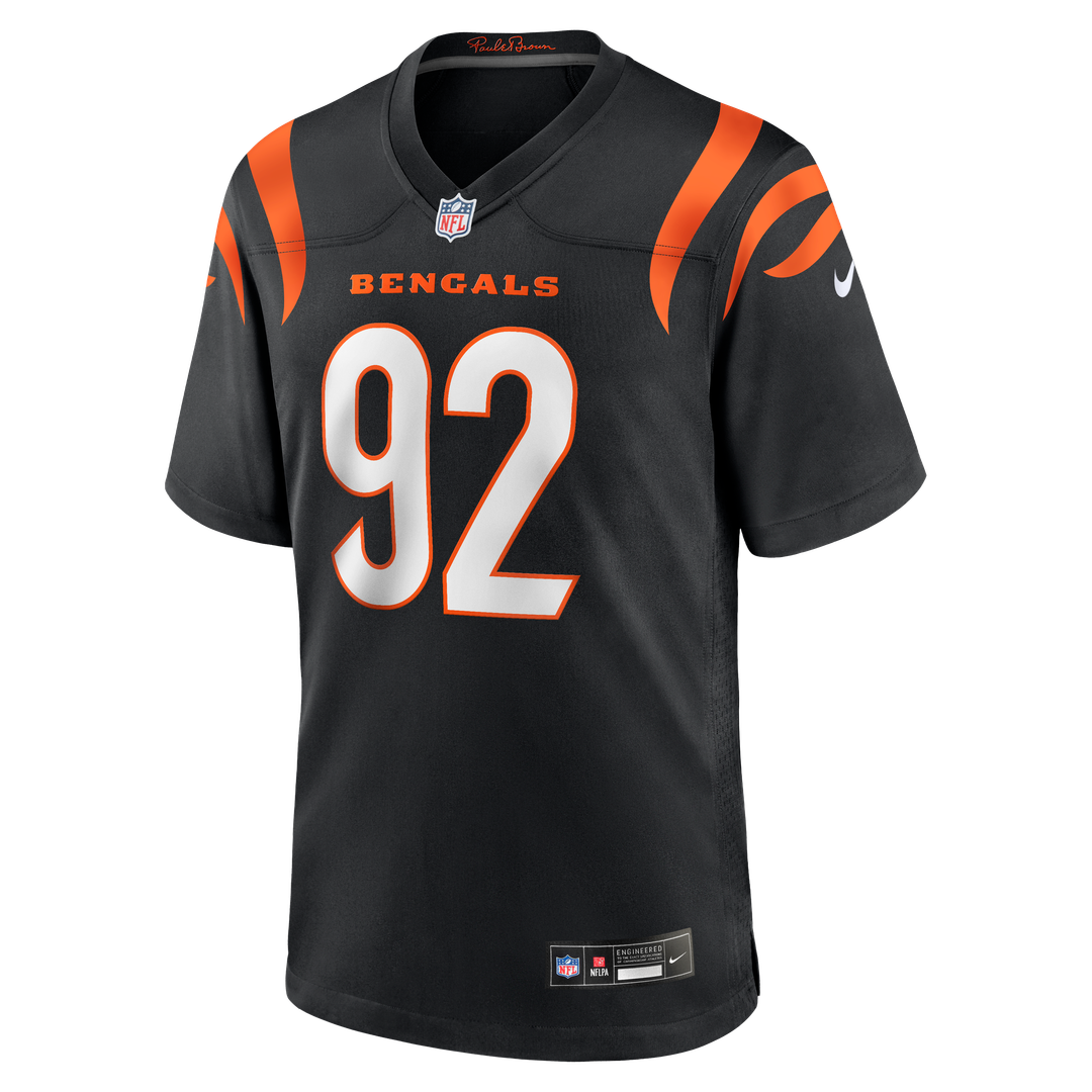 Men's Cincinnati Bengals B.J. Hill Nike Black Game Jersey