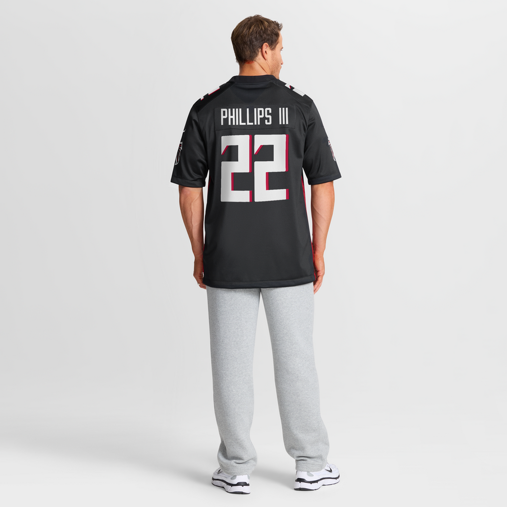 Men's Atlanta Falcons Clark Phillips III Nike  Black Team Game Jersey