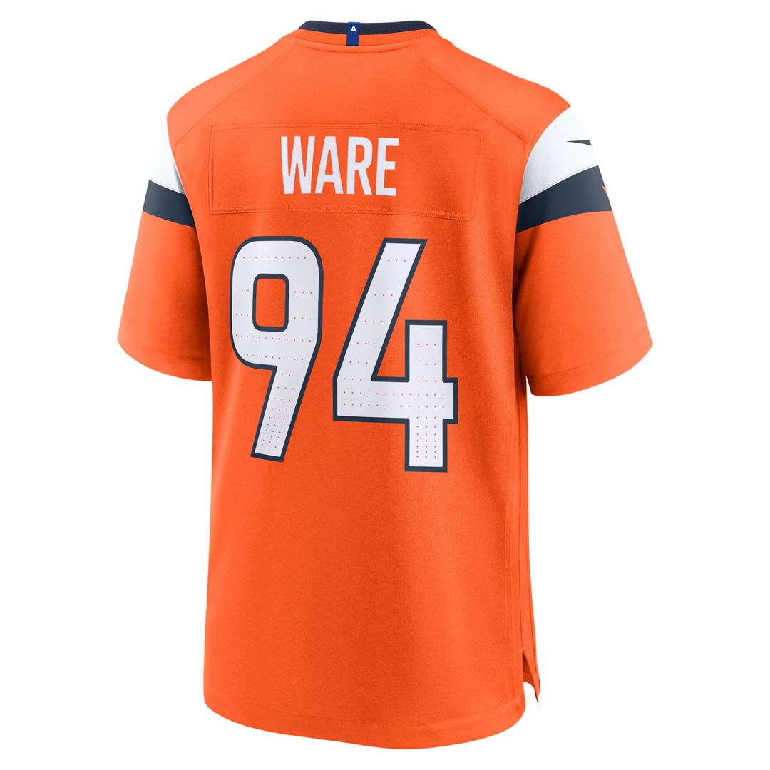 Men's Denver Broncos DeMarcus Ware Nike  Orange Team Retired Game Jersey