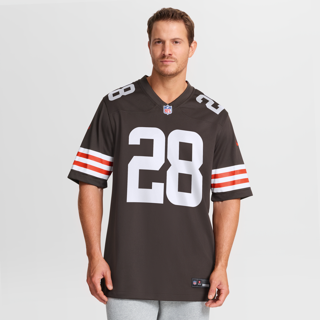 Men's Cleveland Browns Tre Avery Nike  Brown Team Game Jersey