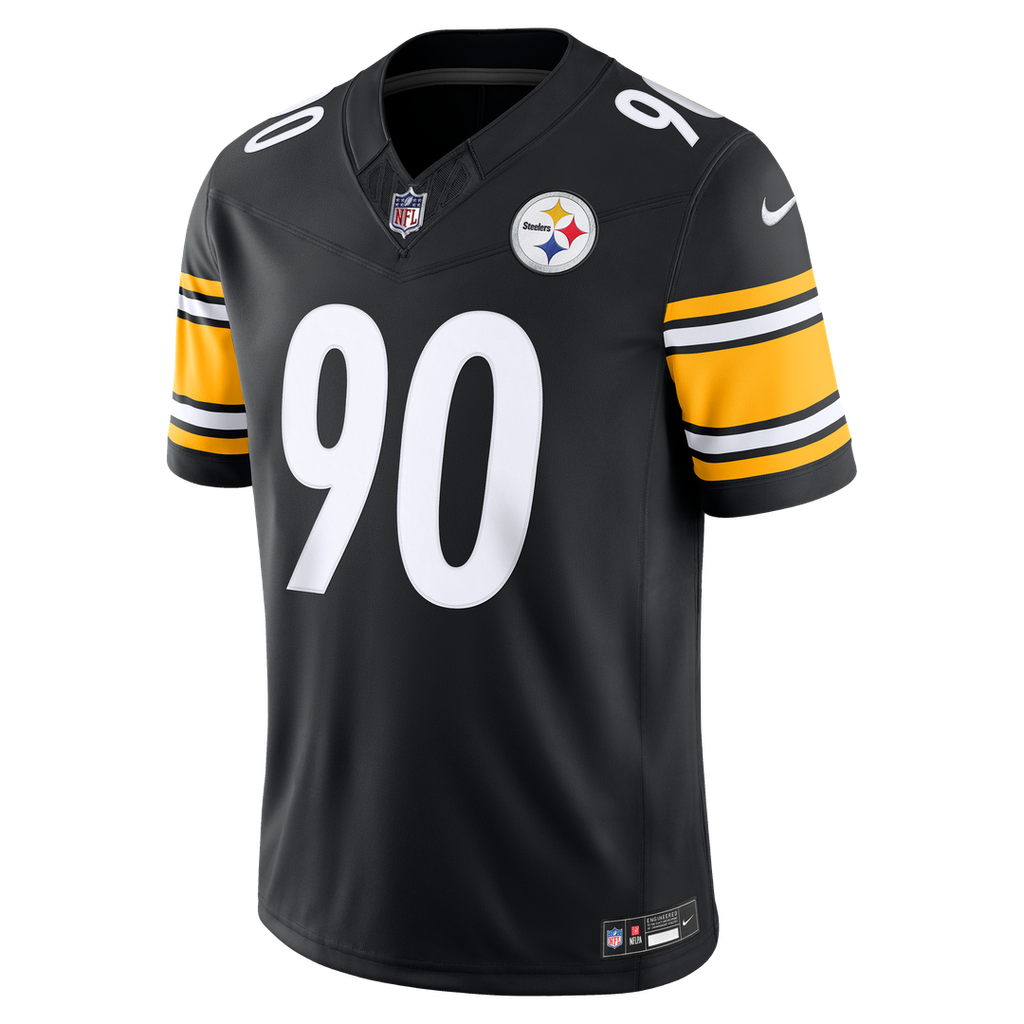 Men's Pittsburgh Steelers T.J. Watt Nike Gold Alternate Vapor F.U.S.E. Stitched Limited Jersey