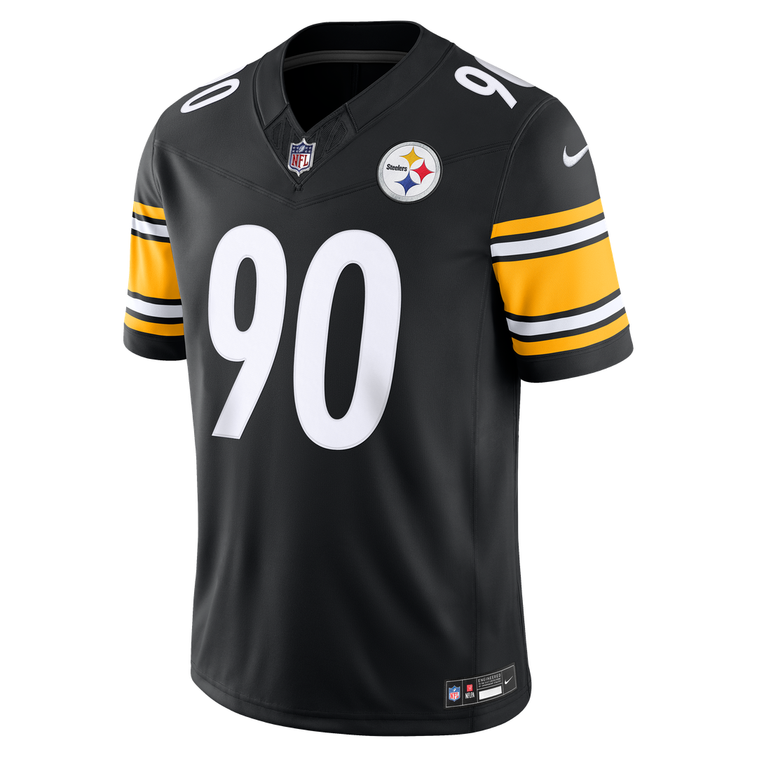 Men's Pittsburgh Steelers T.J. Watt Nike Gold Alternate Vapor F.U.S.E. Stitched Limited Jersey