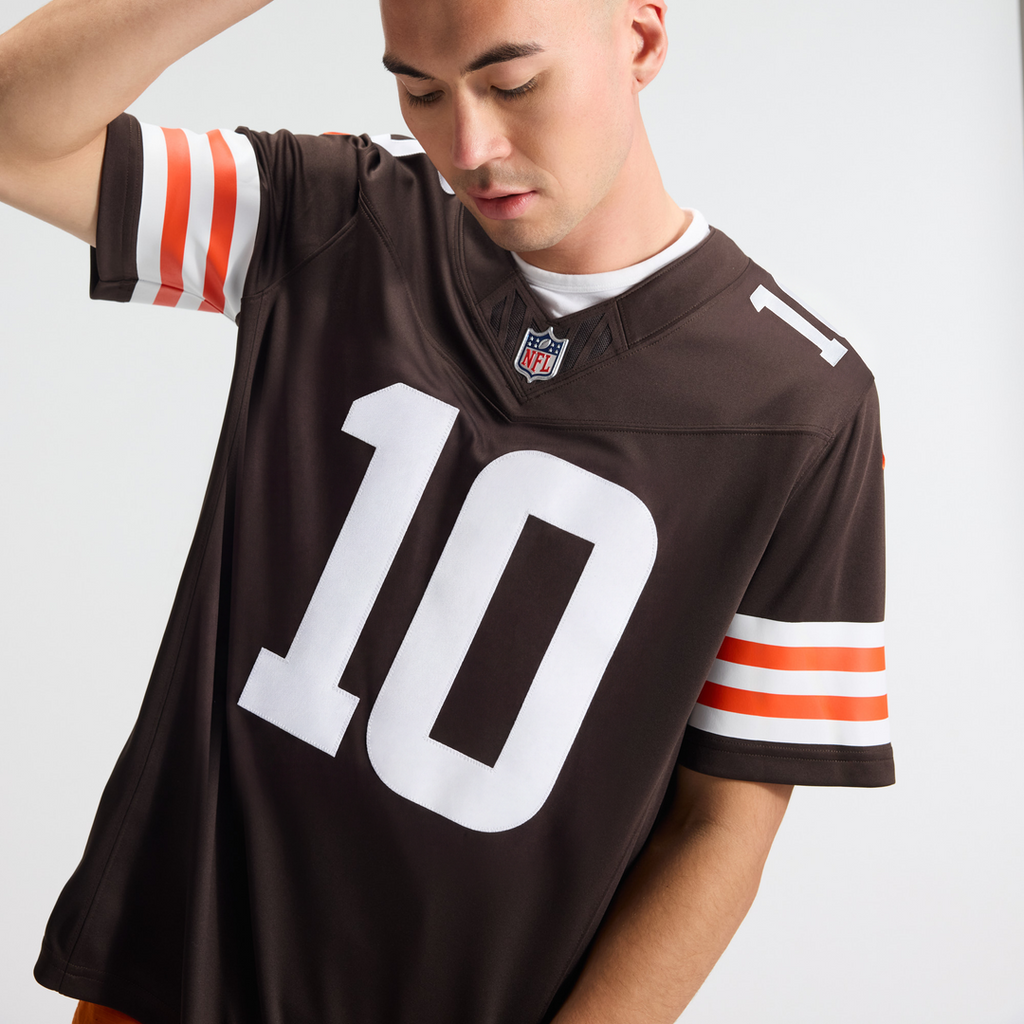 Men's Cleveland Browns Quinshon Judkins Nike Brown Team Vapor F.U.S.E. Stitched Limited Jersey
