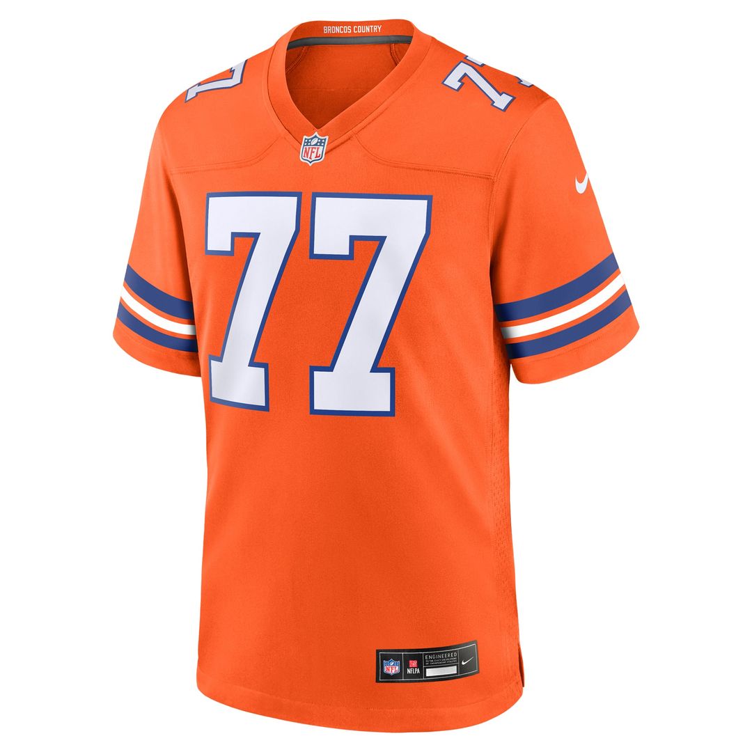 Men's Denver Broncos Quinn Meinerz Nike Orange Alternate Game Jersey