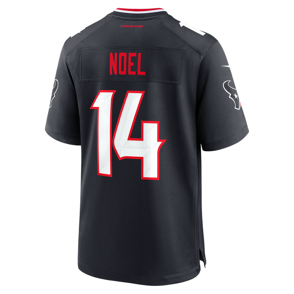 Men's Houston Texans Jaylin Noel Nike  Navy Team Game Jersey
