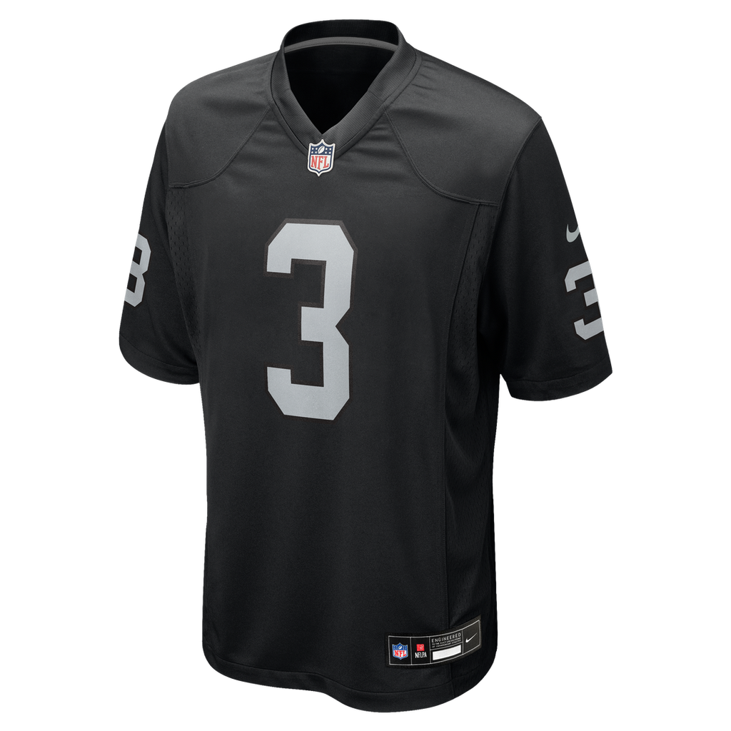 Men's Las Vegas Raiders Taron Johnson Nike Black Team Game Jersey