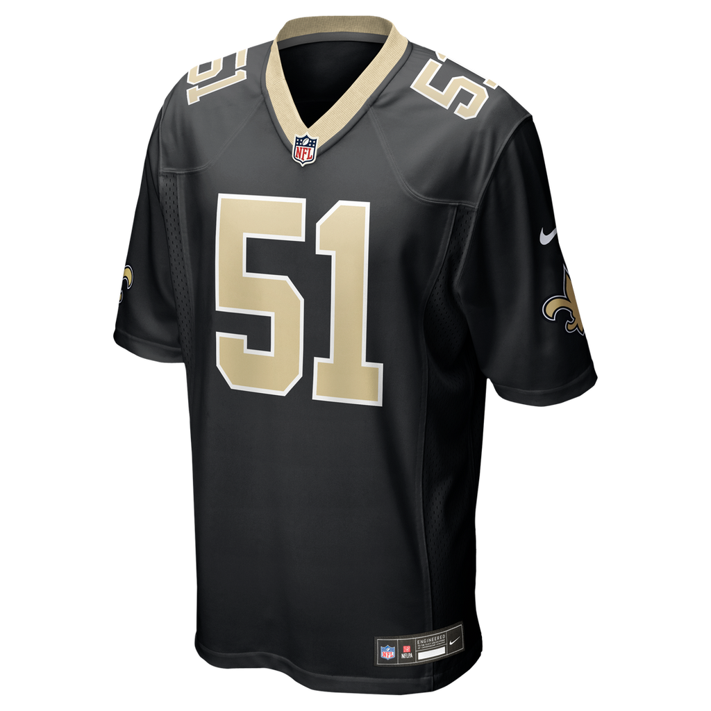 Men's New Orleans Saints Cesar Ruiz Nike Black Game Jersey