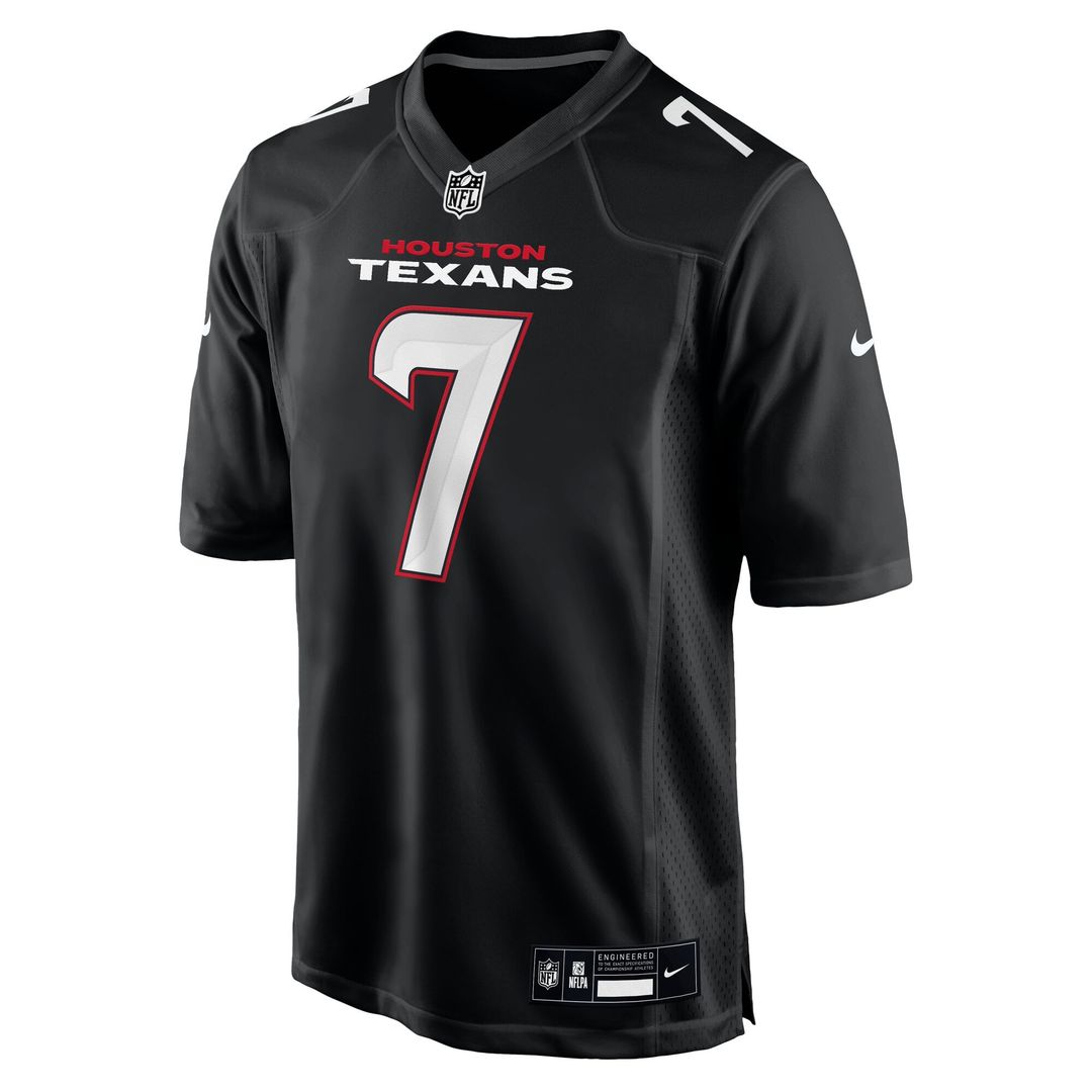 Men's Houston Texans C.J. Stroud Nike Carbon Black Fashion Jersey