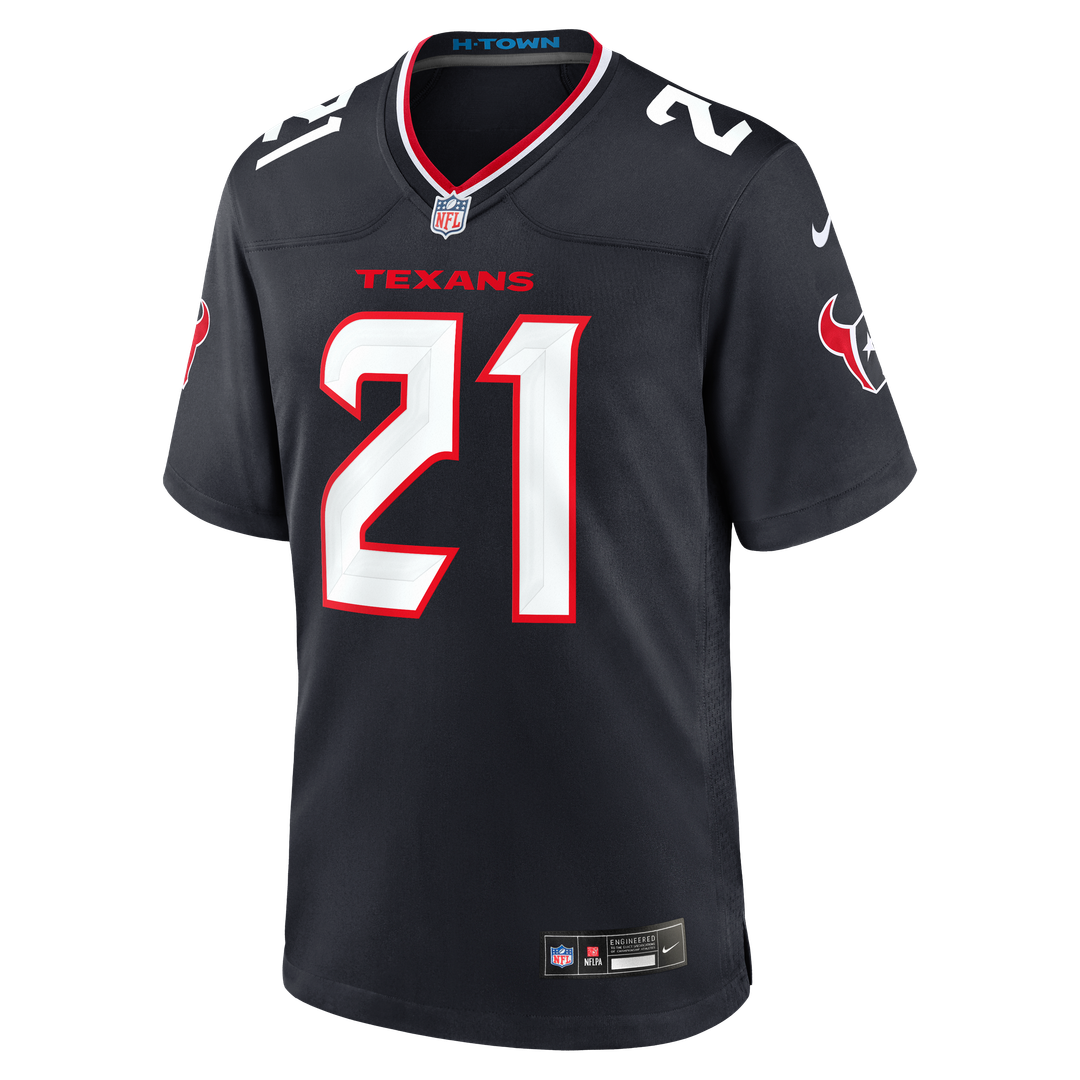 Men's Houston Texans Nick Chubb Nike  Navy Team Game Jersey