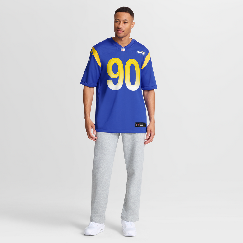 Men's Los Angeles Rams Earnest Brown IV Nike  Royal Team Game Jersey
