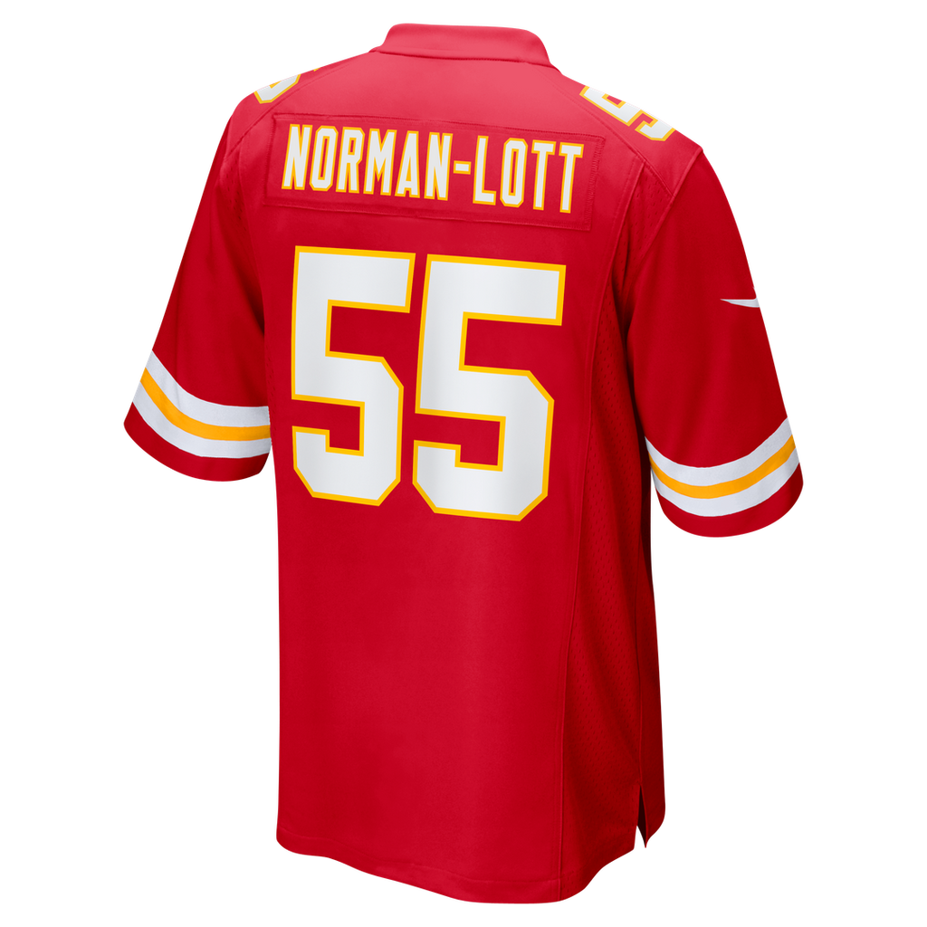 Men's Kansas City Chiefs Omarr Norman-Lott Nike  Red Team Game Jersey