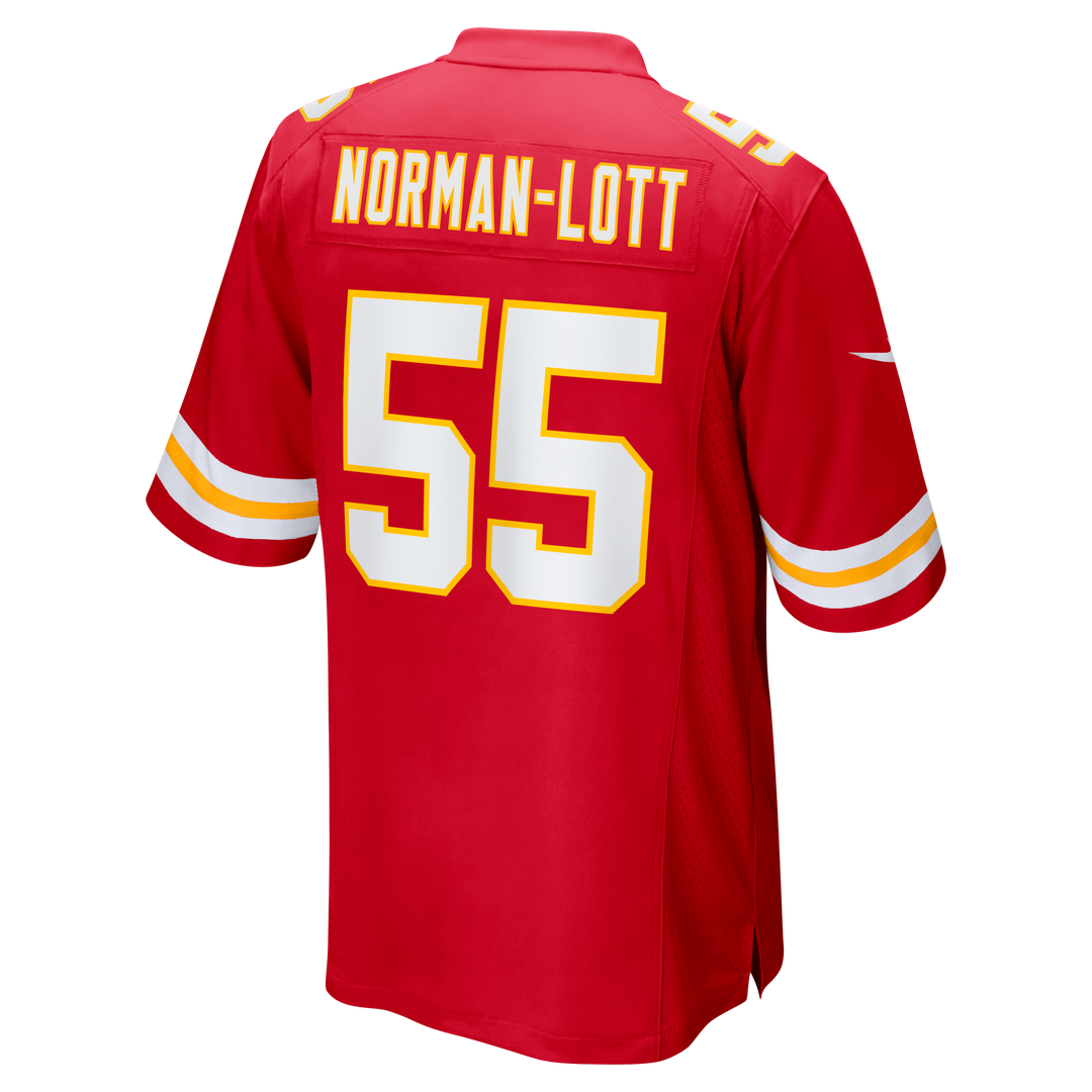 Men's Kansas City Chiefs Omarr Norman-Lott Nike  Red Team Game Jersey