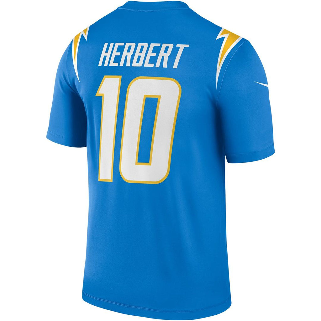 Men's Los Angeles Chargers Justin Herbert Nike Powder Blue Legend Player Performance Top
