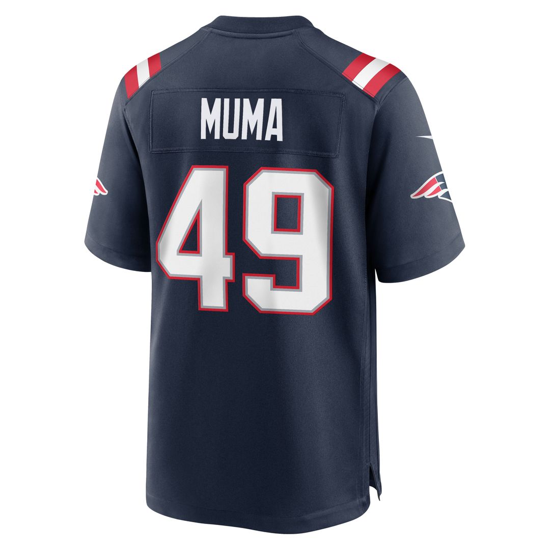 Men's New England Patriots Chad Muma Nike Navy Team Game Jersey