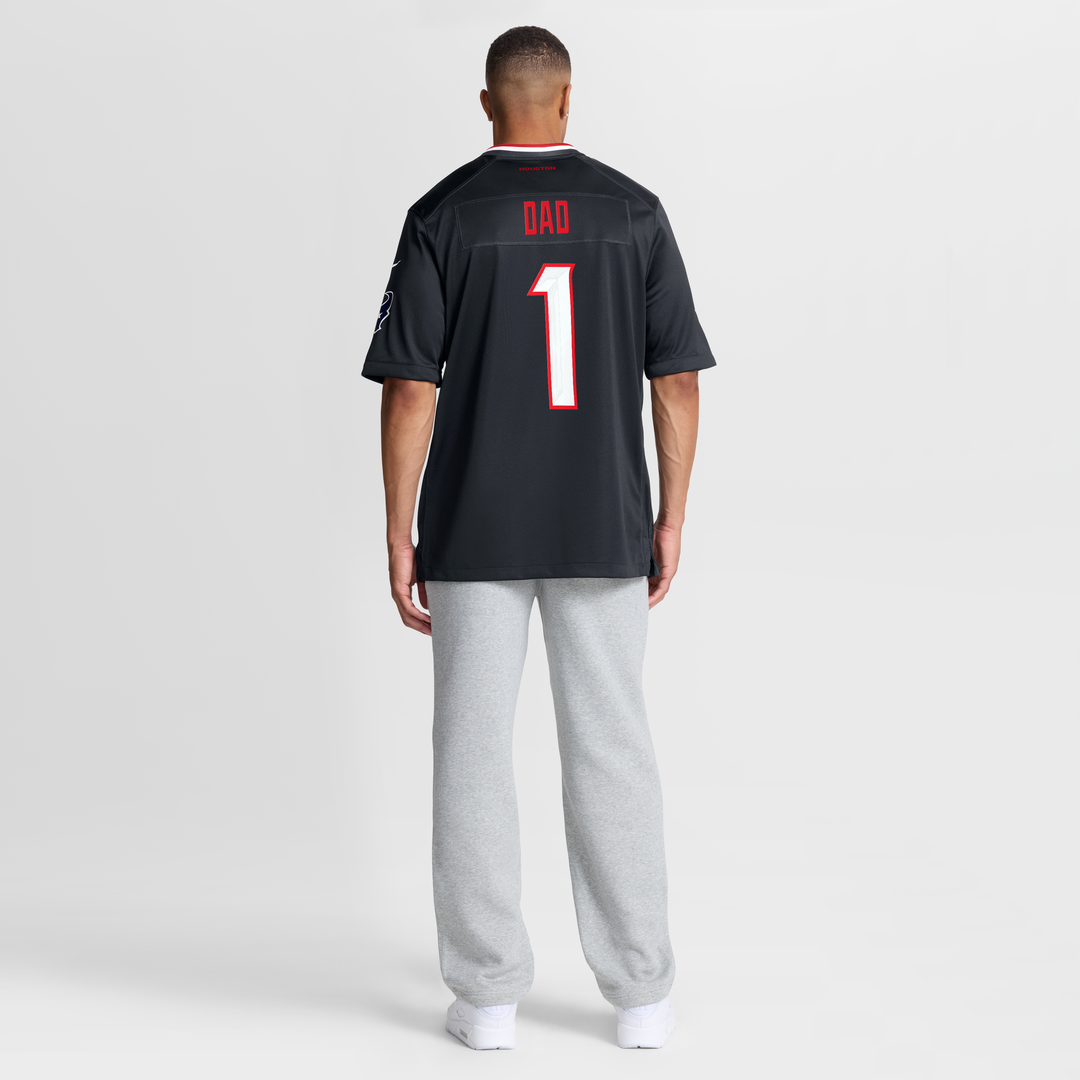 Men's Houston Texans  Nike Navy #1 Dad Game Jersey