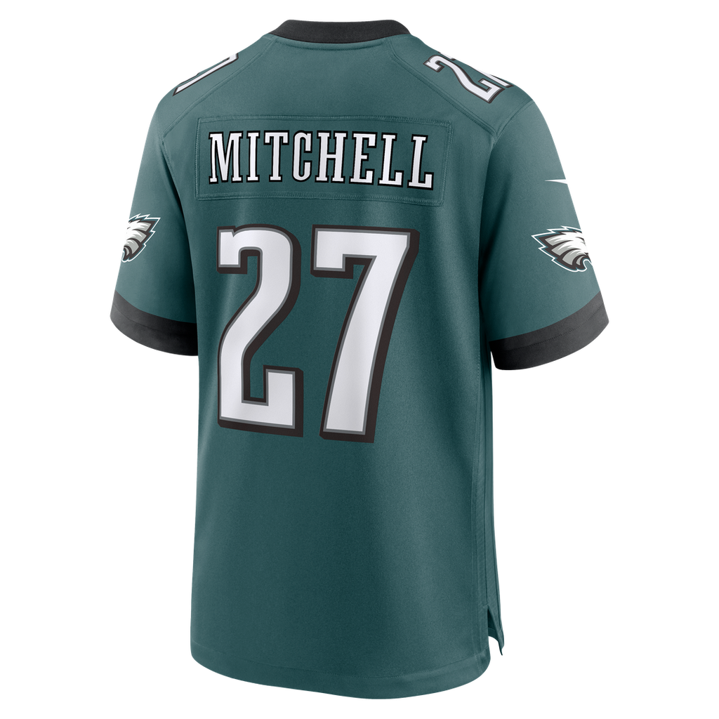 Men's Philadelphia Eagles Quinyon Mitchell Nike  Midnight Green Team Game Jersey