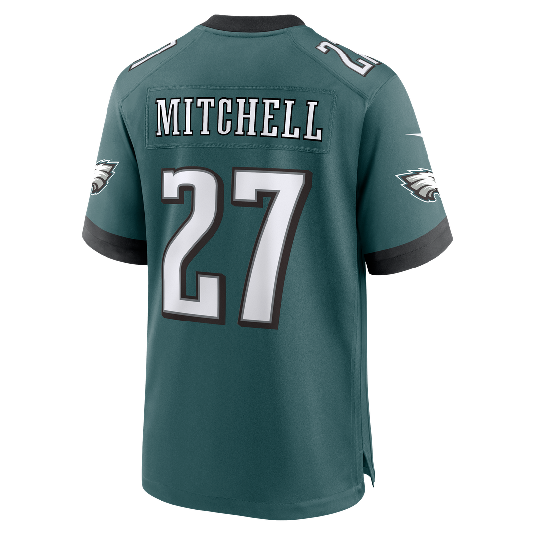 Men's Philadelphia Eagles Quinyon Mitchell Nike  Midnight Green Team Game Jersey