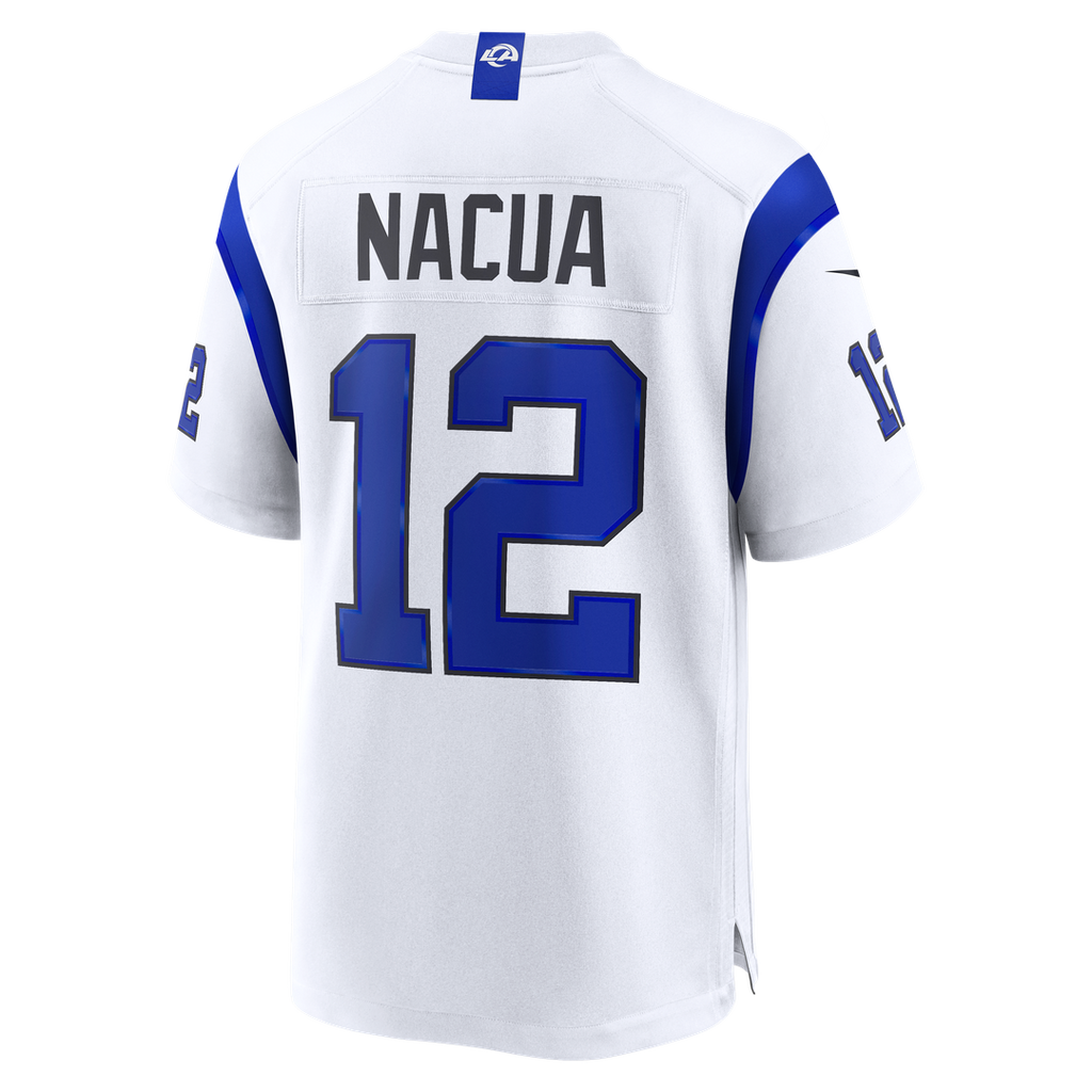 Men's Los Angeles Rams Puka Nacua Nike Fearsome White Game Jersey