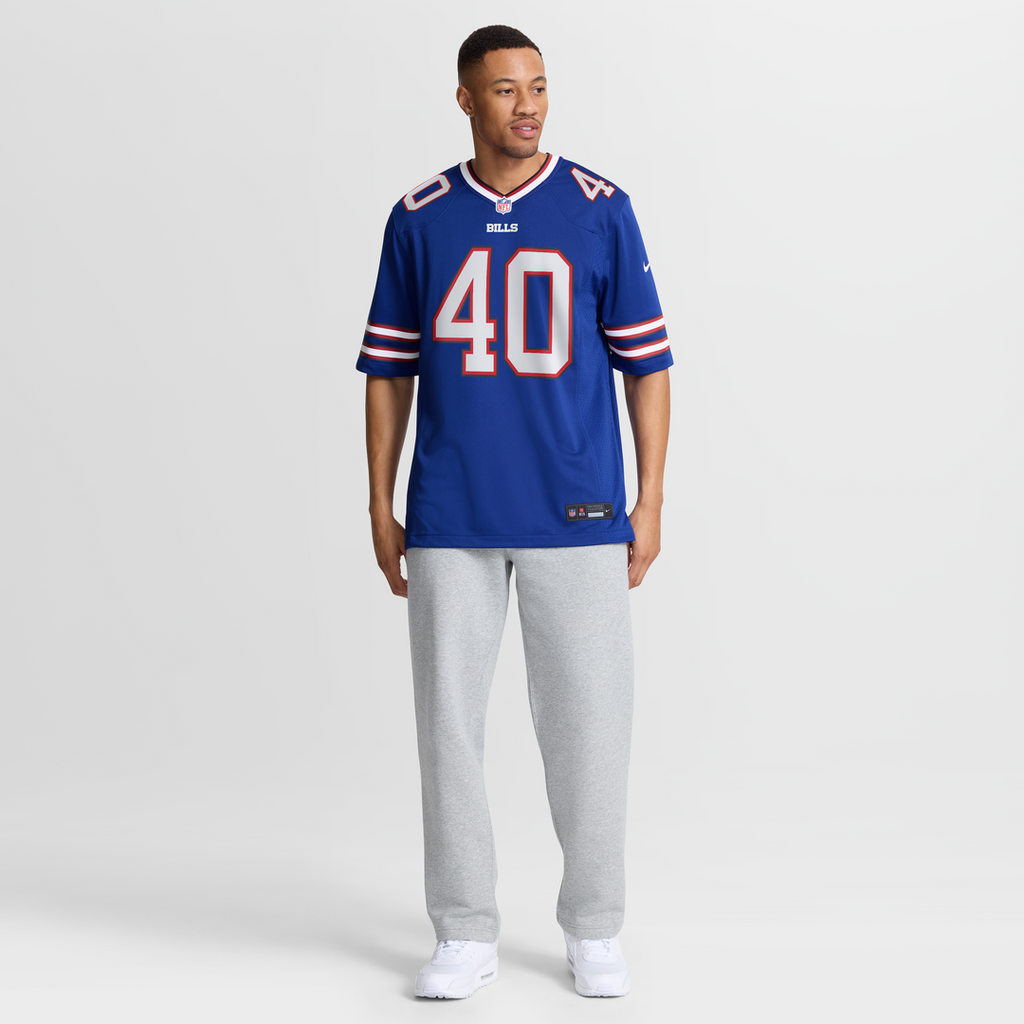 Men's Buffalo Bills Matthew Wright Nike  Royal Team Game Jersey