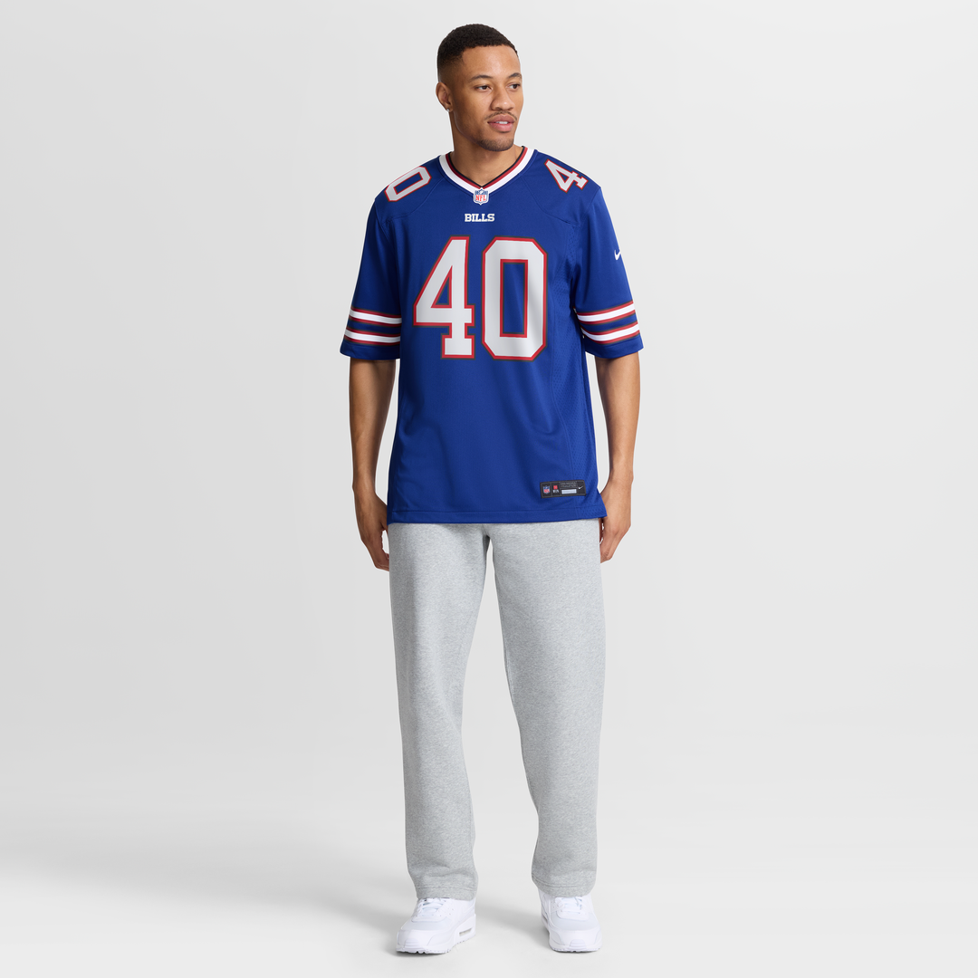 Men's Buffalo Bills Matthew Wright Nike  Royal Team Game Jersey