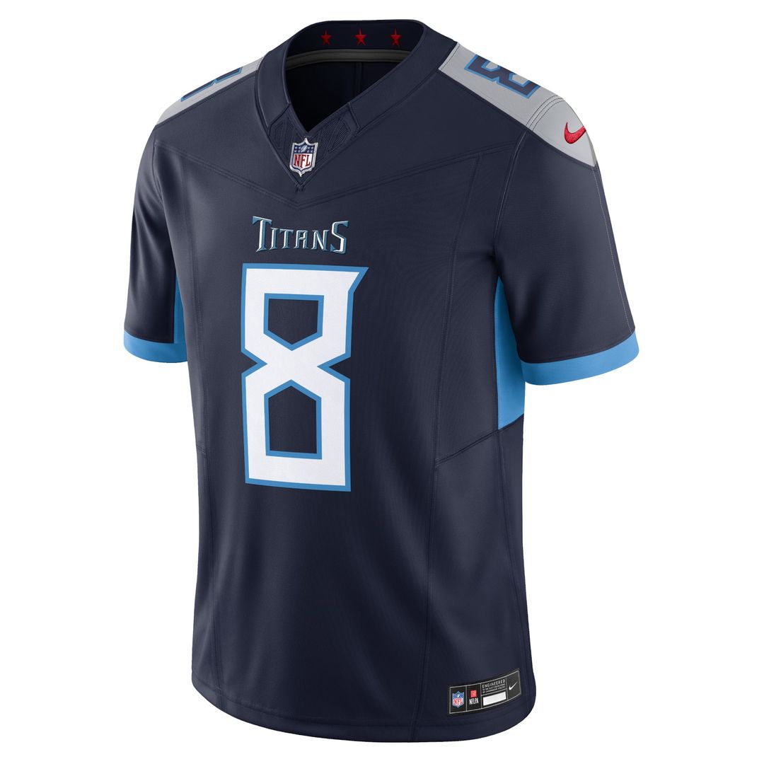 Men's Tennessee Titans Will Levis Nike Light Blue Alternate Oilers Throwback Vapor F.U.S.E. Limited Jersey
