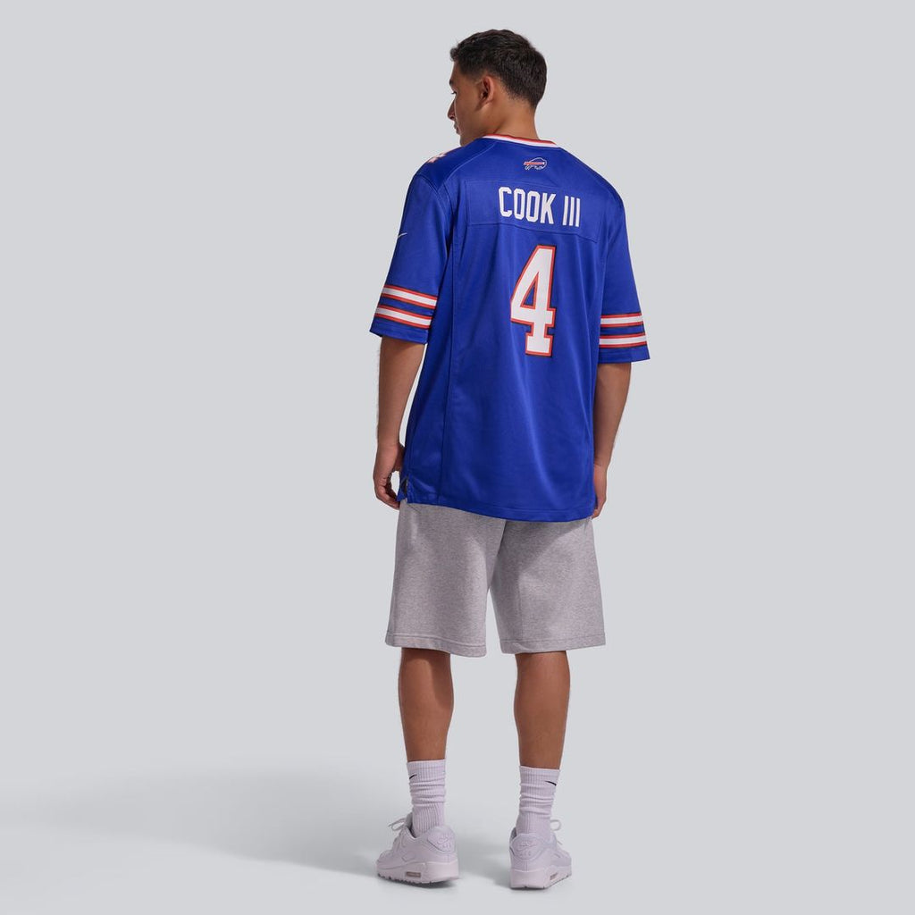 Men's Buffalo Bills James Cook III Nike Gray Nickel City Game Jersey
