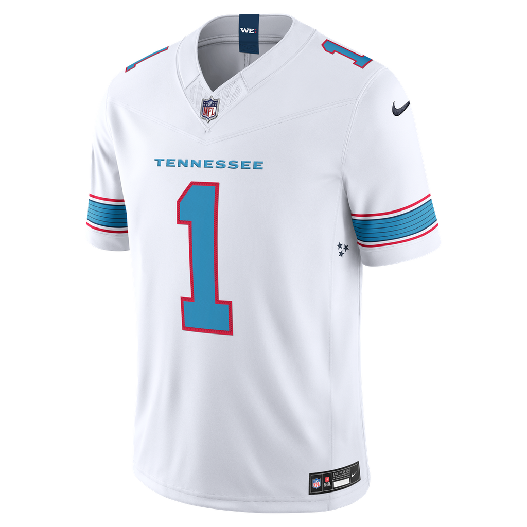 Men's Tennessee Titans Cameron Ward Nike Light Blue Team Vapor F.U.S.E. Stitched Limited Jersey