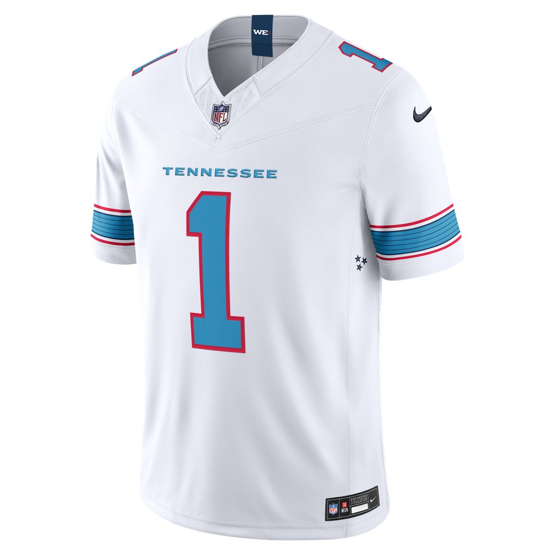 Men's Tennessee Titans Cameron Ward Nike Light Blue Team Vapor F.U.S.E. Stitched Limited Jersey