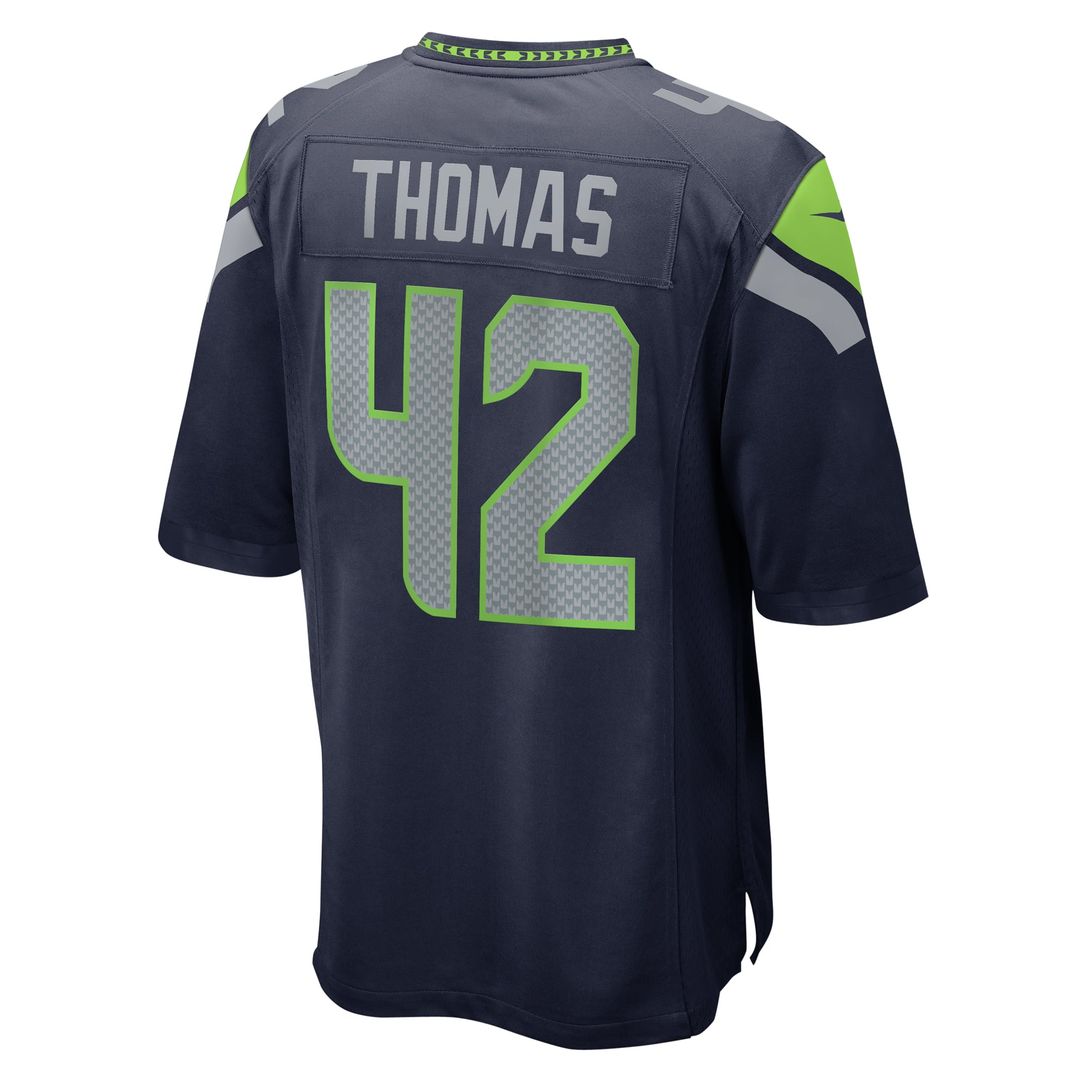 Men's Seattle Seahawks Drake Thomas Nike  College Navy  Game Jersey