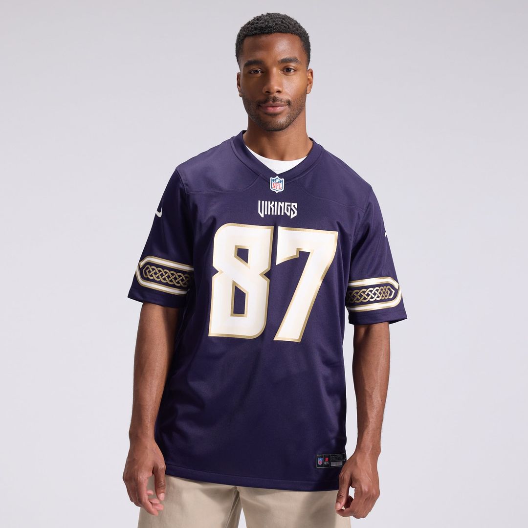 Men's Minnesota Vikings T.J. Hockenson Nike Purple 2026 Rivalries Collection Game Jersey