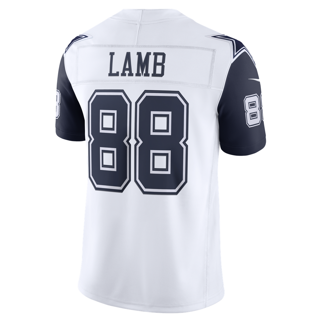 Men's Dallas Cowboys CeeDee Lamb Nike White Alternate Vapor F.U.S.E. Stitched Limited Jersey