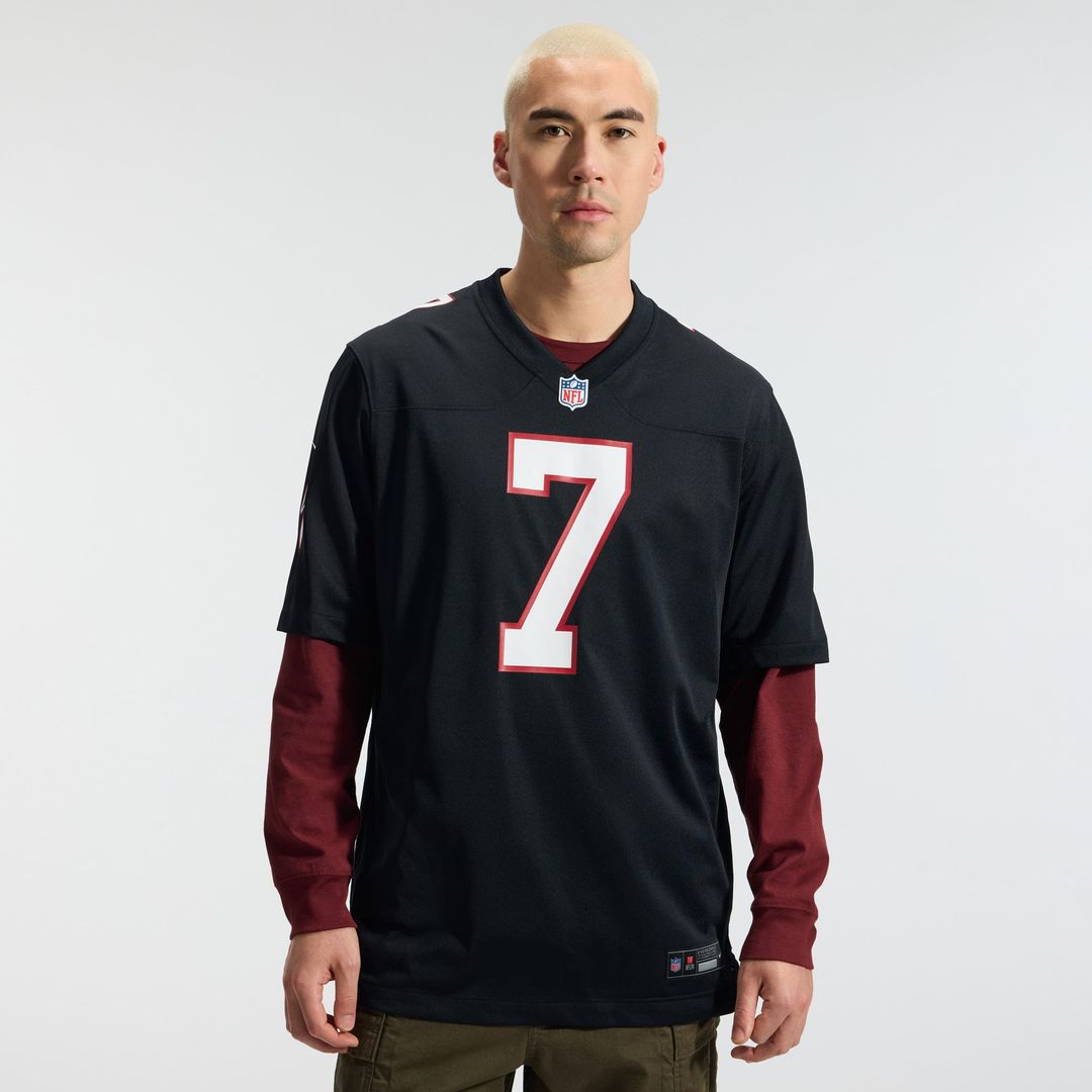 Men's Atlanta Falcons Bijan Robinson Nike Black  Throwback Game Jersey