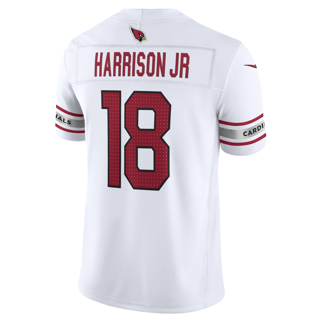 Men's Arizona Cardinals Marvin Harrison Jr. Nike White Vapor F.U.S.E. Stitched Limited Jersey